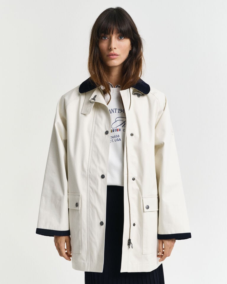 Gant Chaqueta Sailing con cuello en contraste