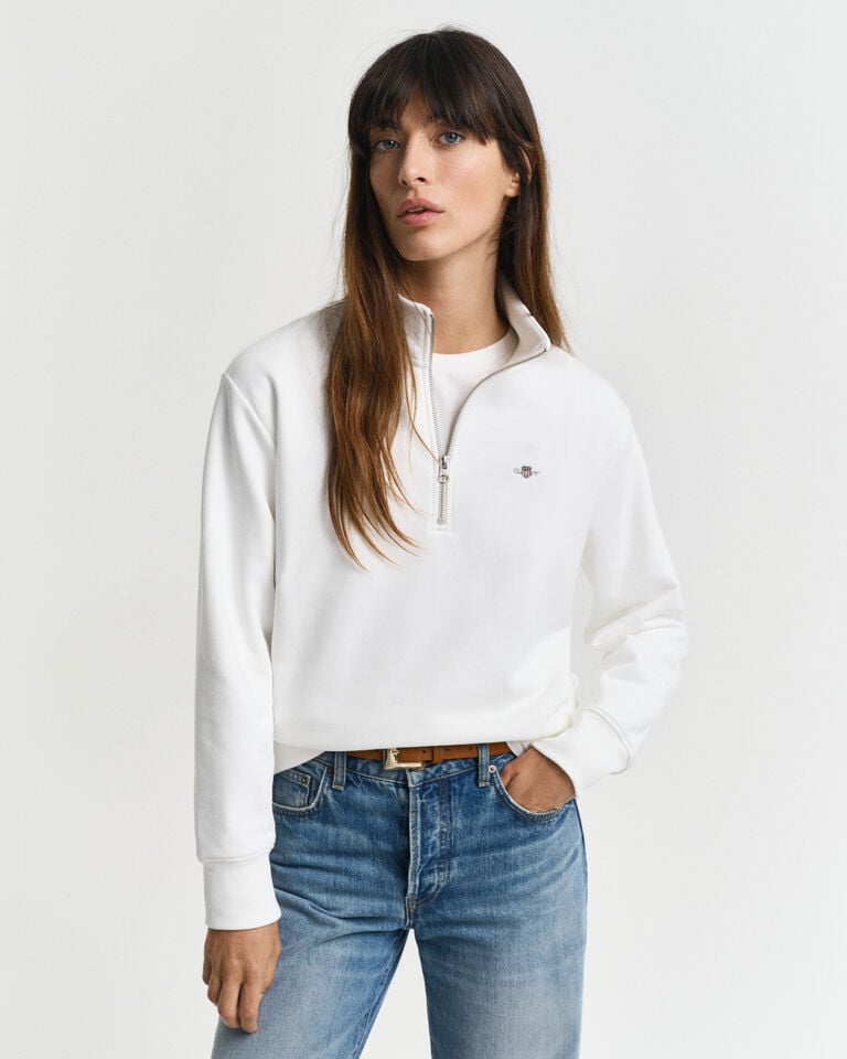 Gant Sudadera Shield con media cremallera