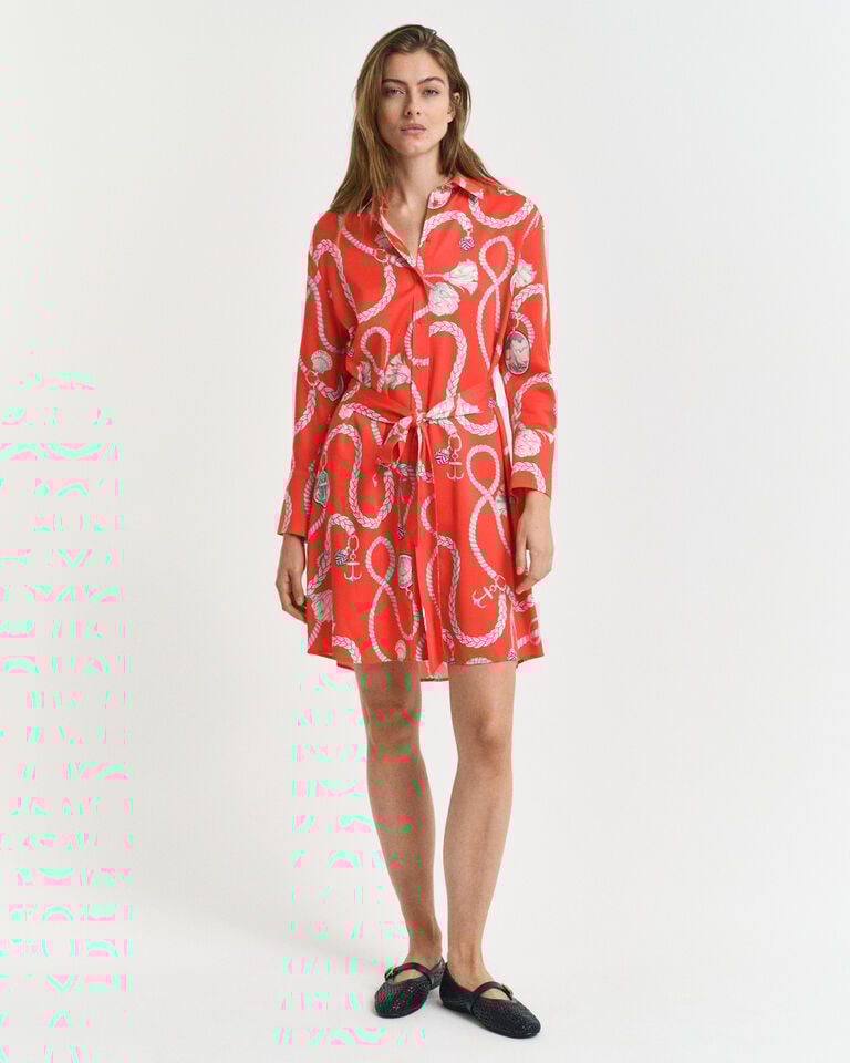 Gant Vestido camisero con estampado Sailing Tienda de fábrica