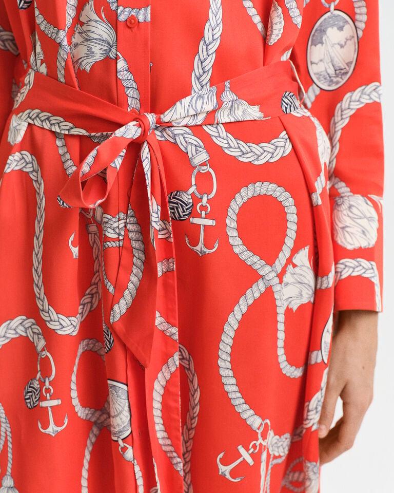 Gant Vestido camisero con estampado Sailing Tienda de fábrica