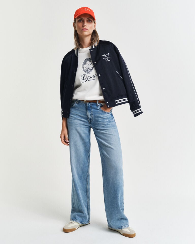 Gant Jersey Graphic de algodón con cuello redondo Precios de Black Friday