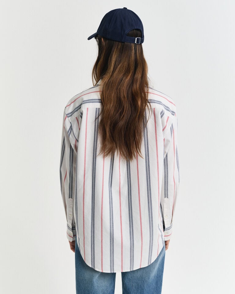 Gant Camisa Oxford Relaxed Fit a rayas Archive Grandes ahorros