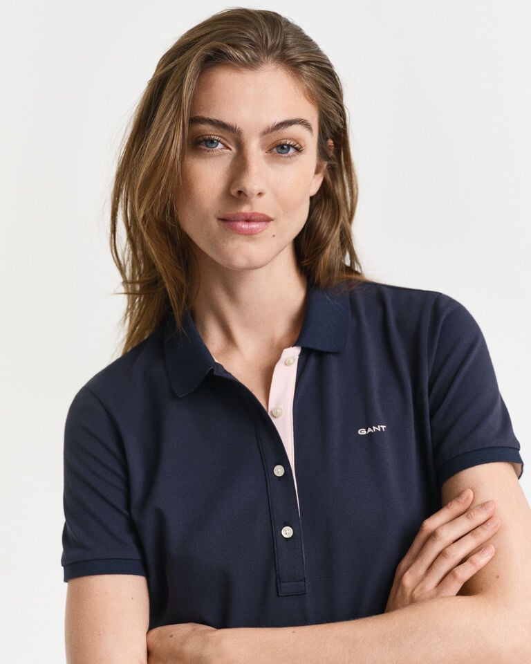Gant Vestido tipo polo de piqué con cuello en contraste 2025