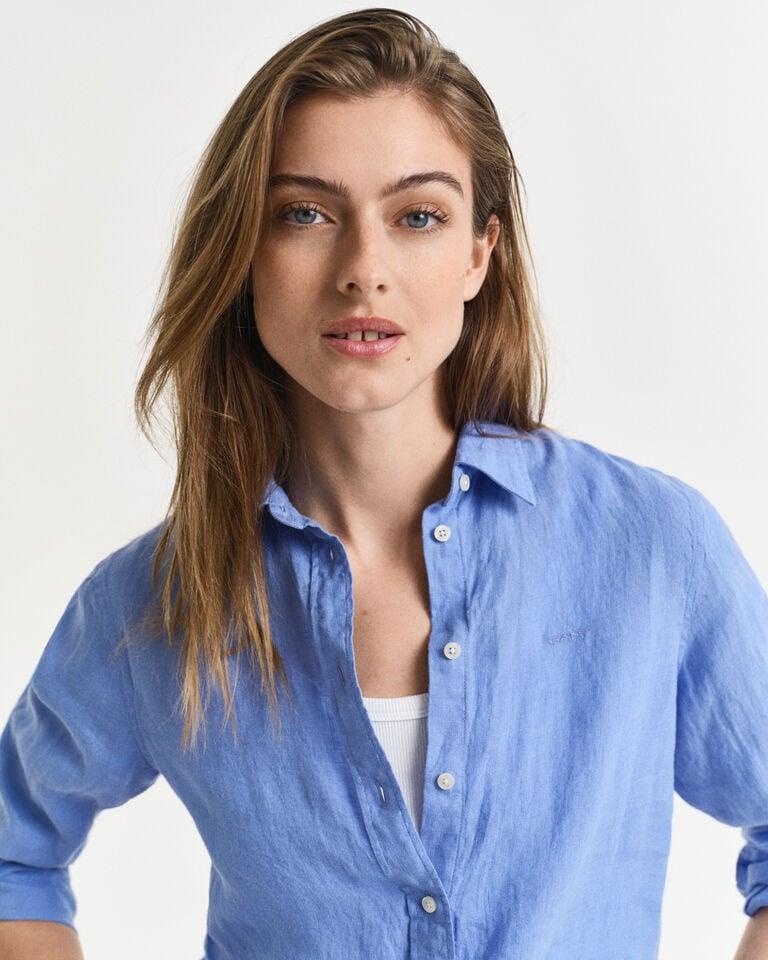 Gant Camisa Regular Fit de lino Outlet