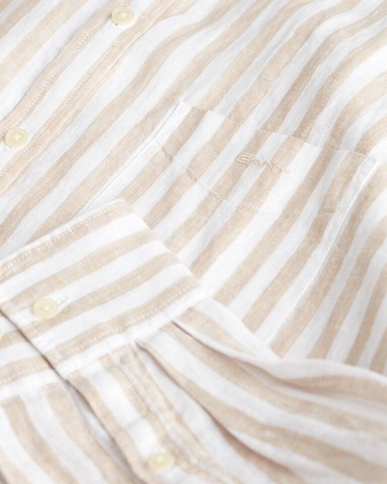 Gant Camisa Relaxed Fit de lino a rayas Rebajas