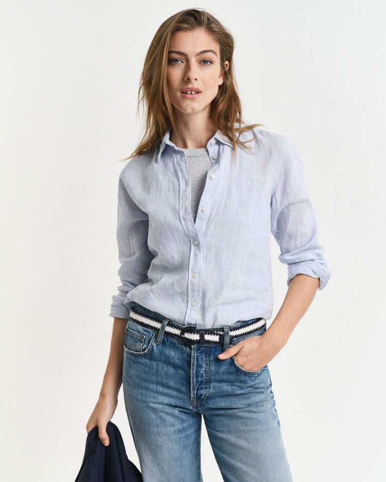Gant Camisa Regular Fit de lino En oferta