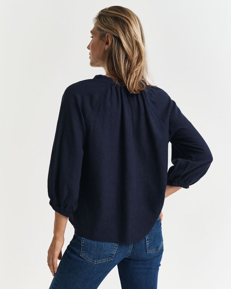 Gant Blusa de manga corta de lino Gran oferta