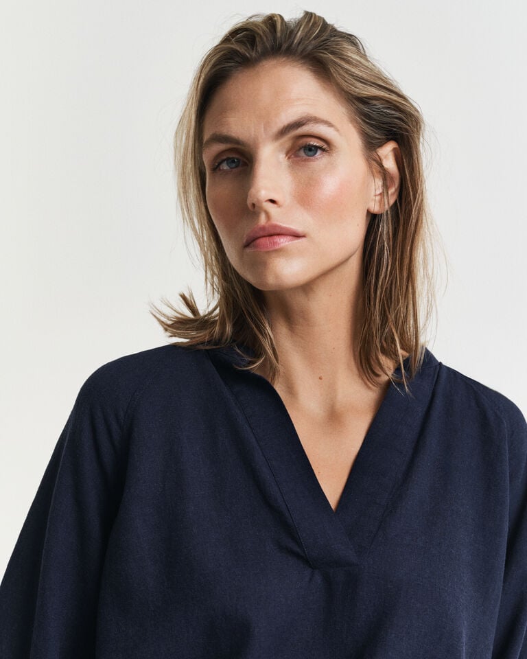 Gant Blusa de manga corta de lino Gran oferta