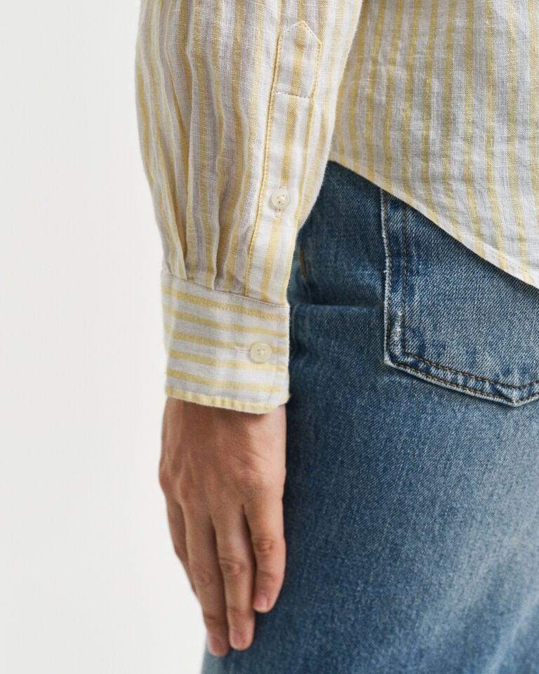 Gant Camisa Regular Fit de lino a rayas Los más vendidos