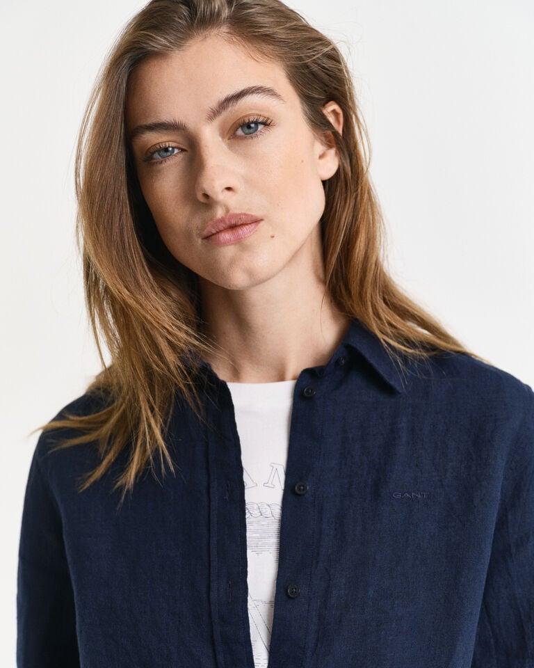 Gant Camisa Regular Fit de lino Descuento