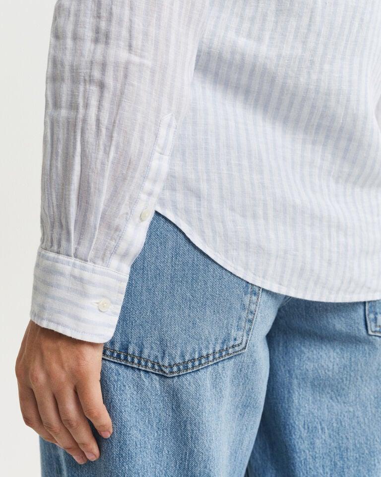 Gant Camisa Regular Fit de lino a rayas Liquidación