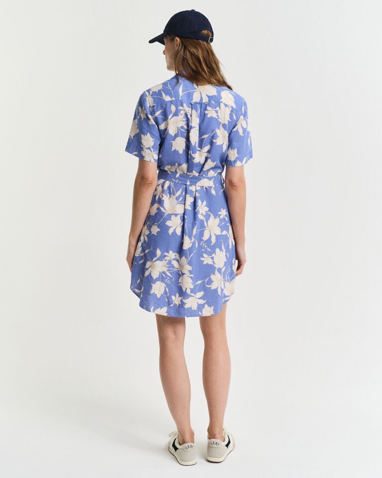 Gant Vestido camisero de lino con estampado de flores COMPRAR AHORA