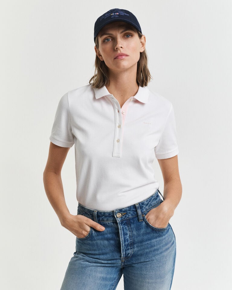 Gant Polo de piqué con cuello Contrast