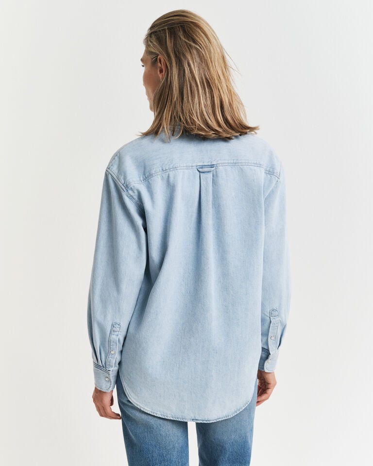 Gant Camisa vaquera Relaxed Fit Pocket Detail Ahorra y exporta