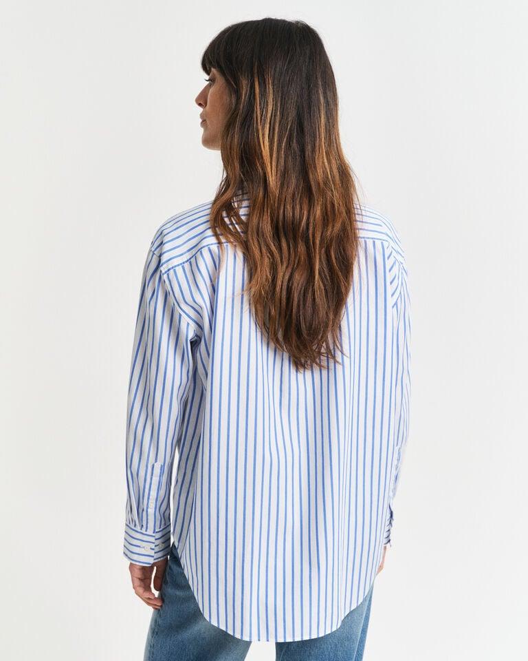 Gant Camisa Relaxed Fit de popelina a rayas Libre de impuestos