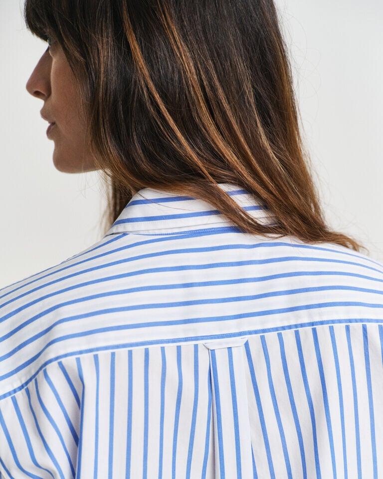Gant Camisa Relaxed Fit de popelina a rayas Libre de impuestos