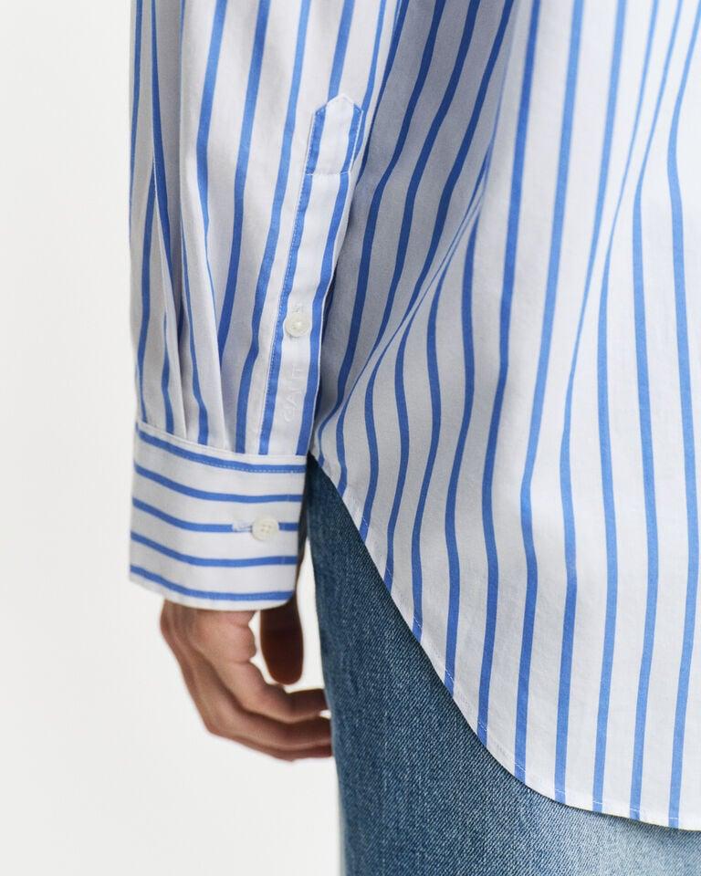Gant Camisa Relaxed Fit de popelina a rayas Libre de impuestos