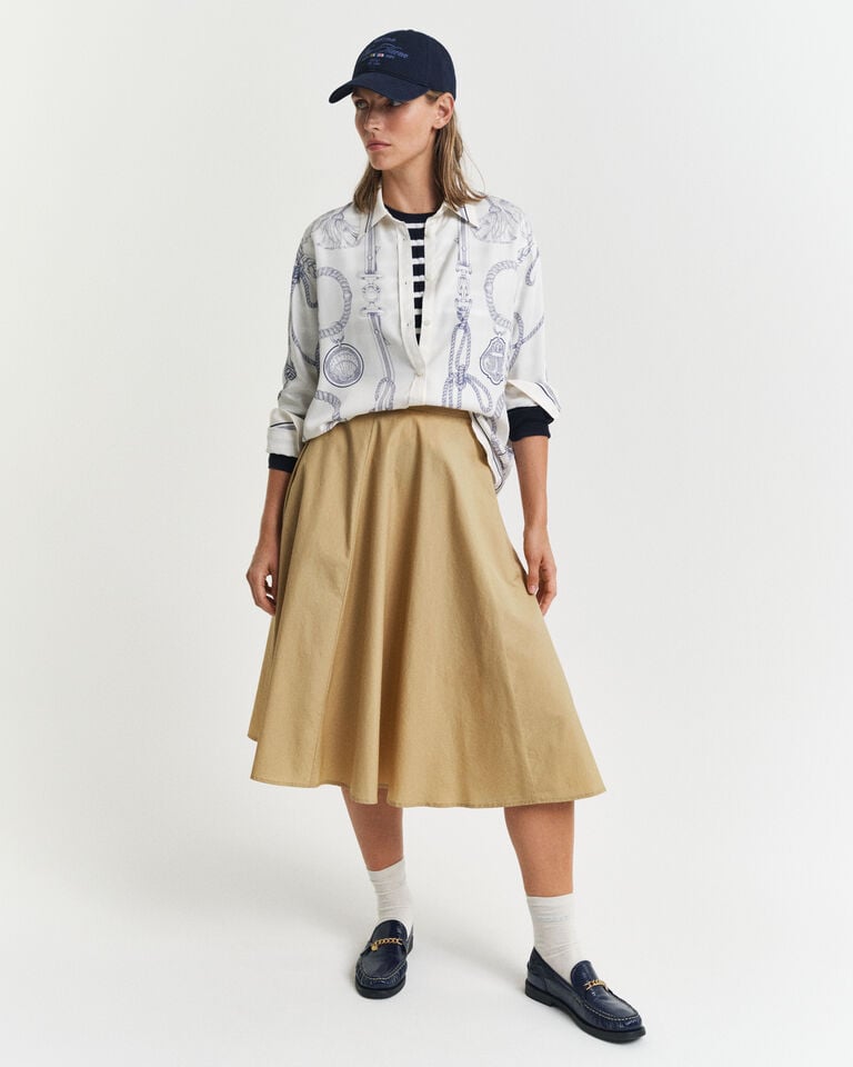 Gant Camisa Relaxed Fit Sailing Print Oferta exclusiva