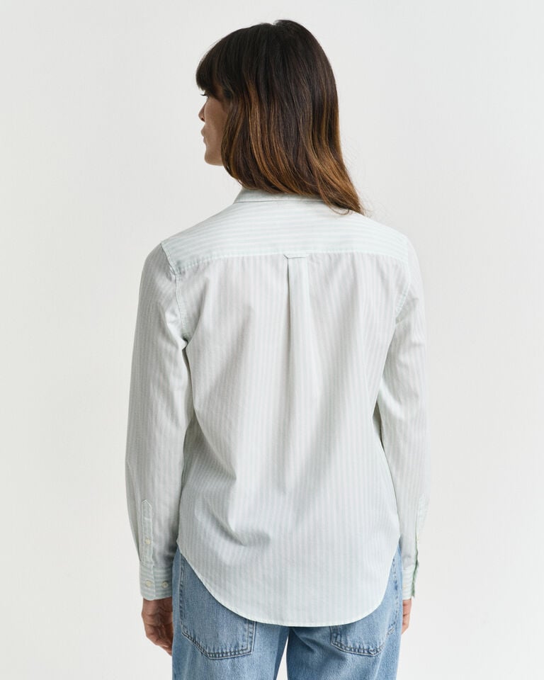 Gant Camisa Regular Fit de popelina a rayas Rebajas de fin de temporada