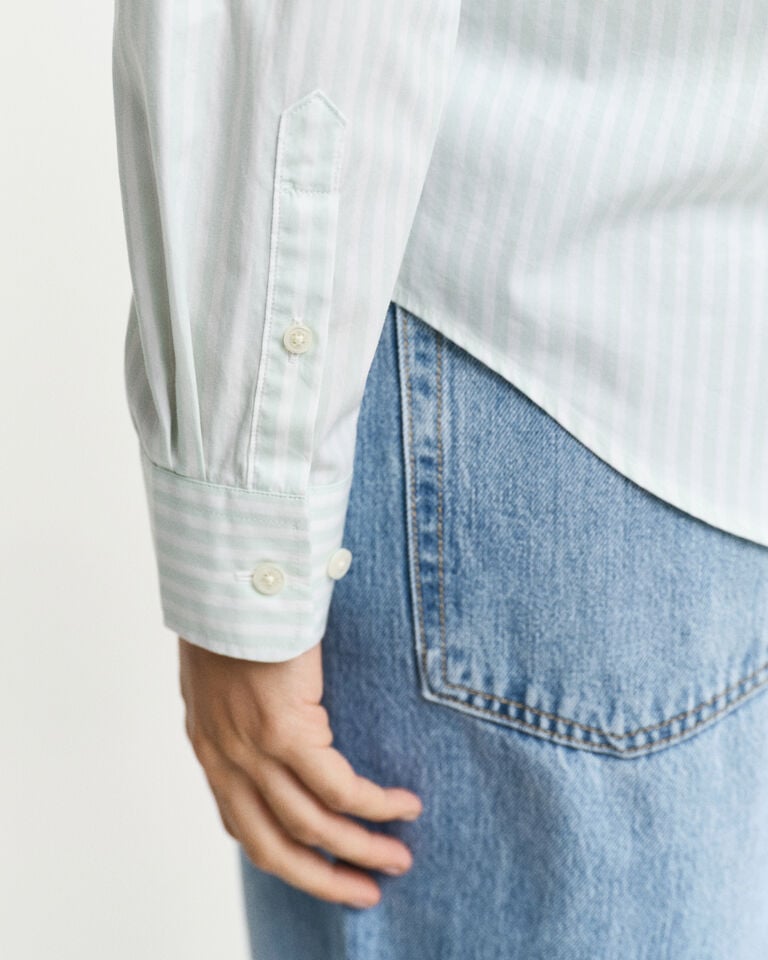 Gant Camisa Regular Fit de popelina a rayas Rebajas de fin de temporada