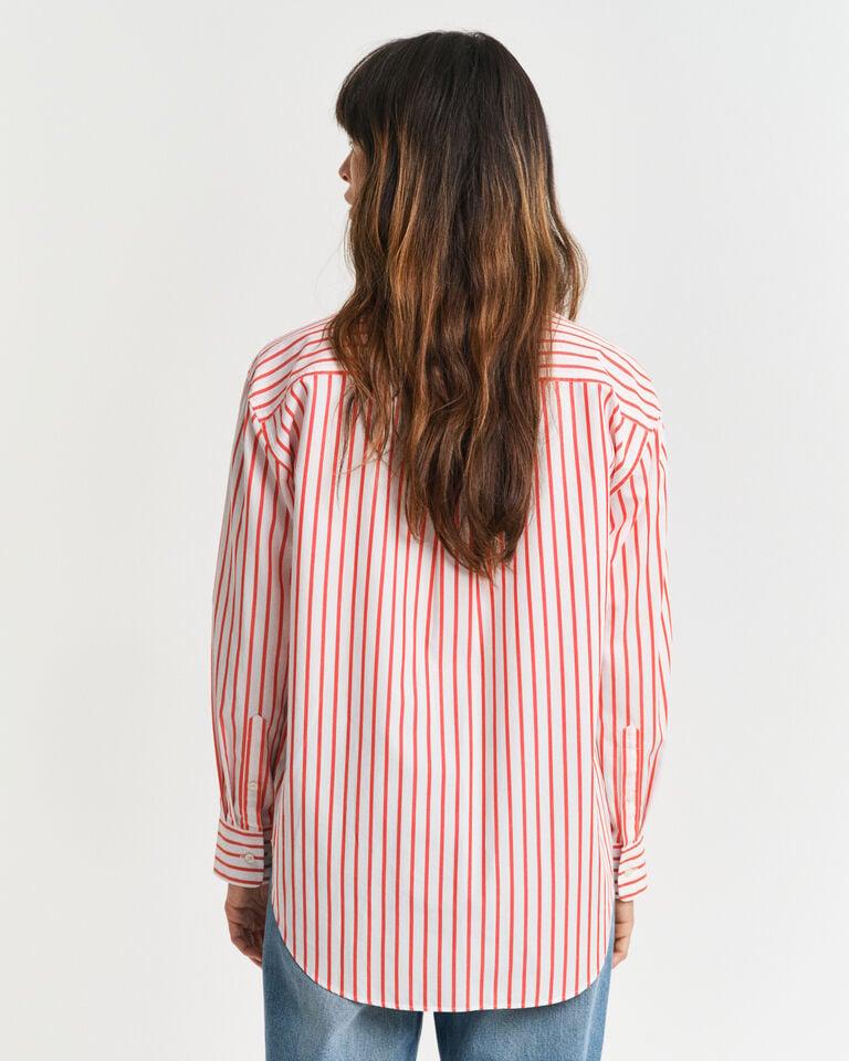 Gant Camisa Relaxed Fit de popelina a rayas 2025