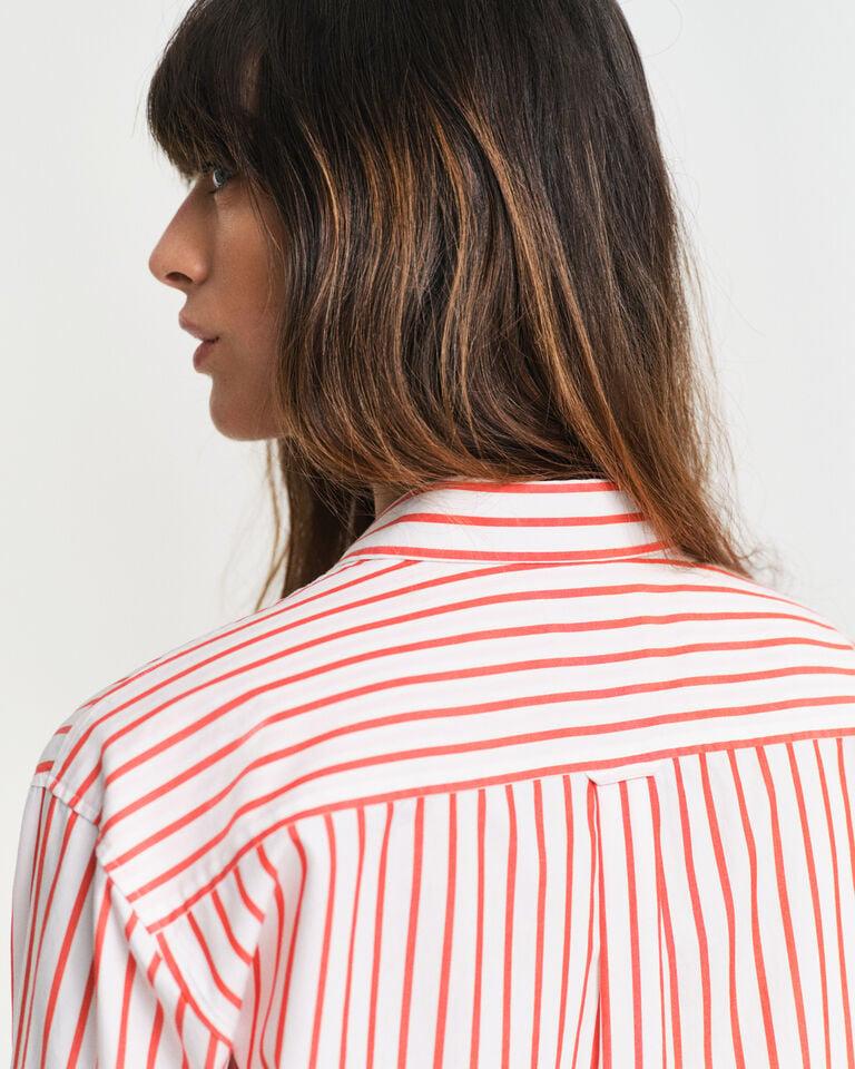 Gant Camisa Relaxed Fit de popelina a rayas 2025