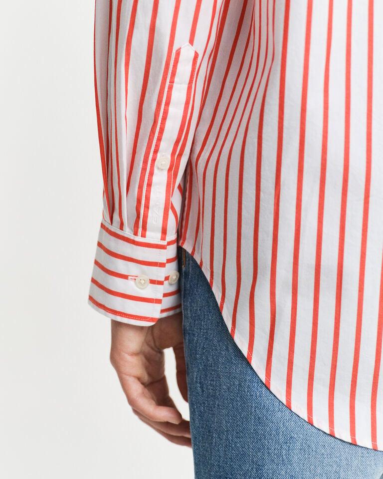 Gant Camisa Relaxed Fit de popelina a rayas 2025