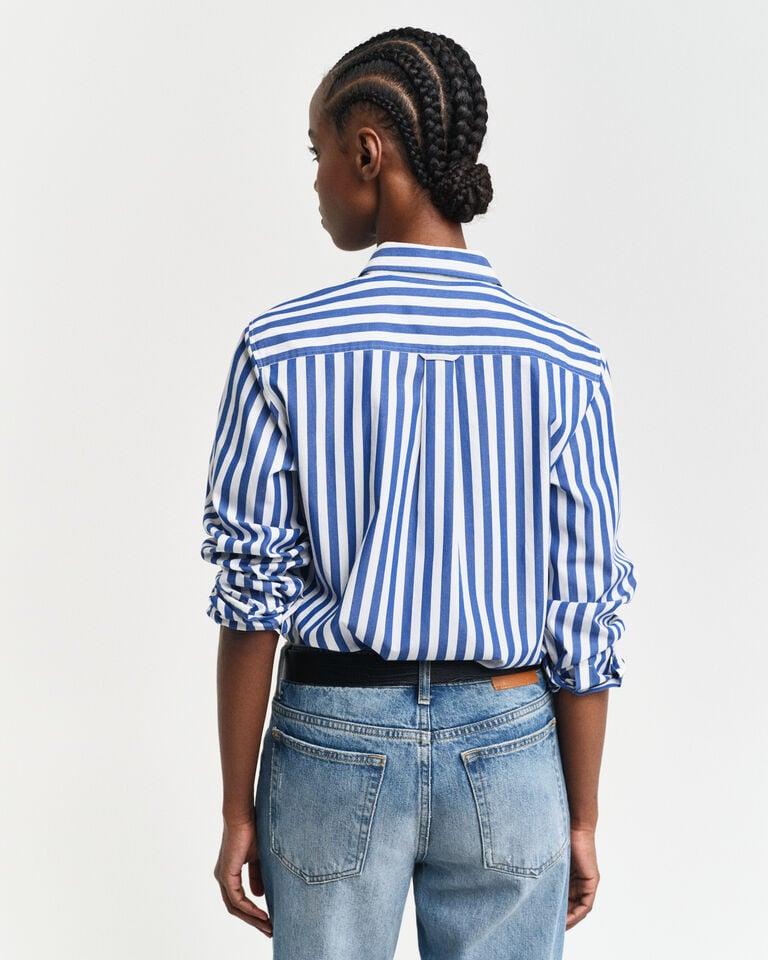 Gant Camisa de popelina a rayas anchas Regular Fit Outlet