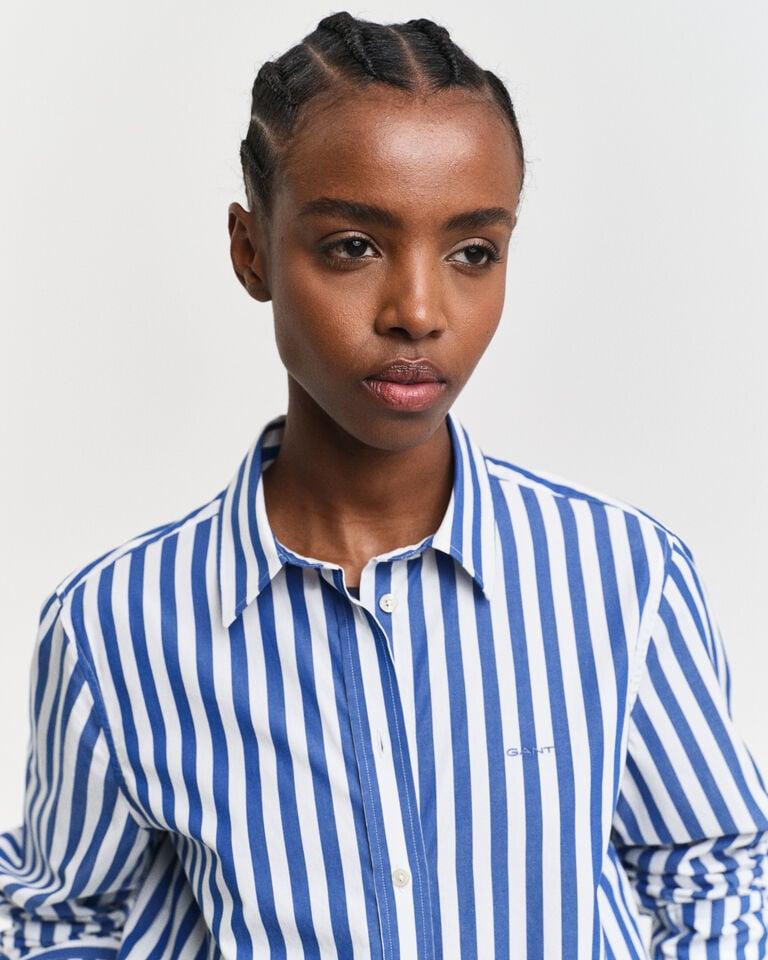 Gant Camisa de popelina a rayas anchas Regular Fit Outlet