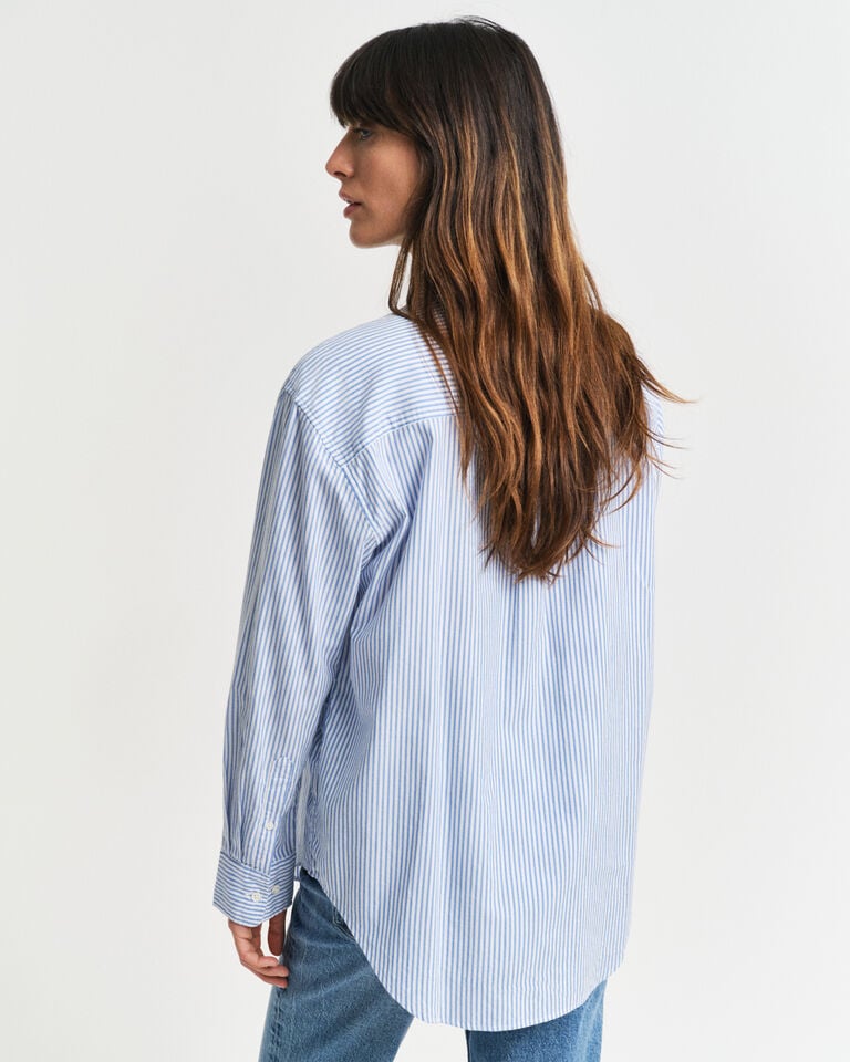 Gant Camisa Oxford Relaxed Fit Luxury a rayas Ofertas