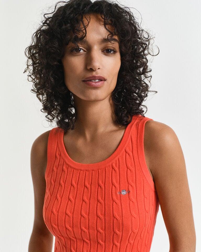 Gant Camiseta sin mangas de punto de ochos en algodón elástico Oferta especial de fábrica
