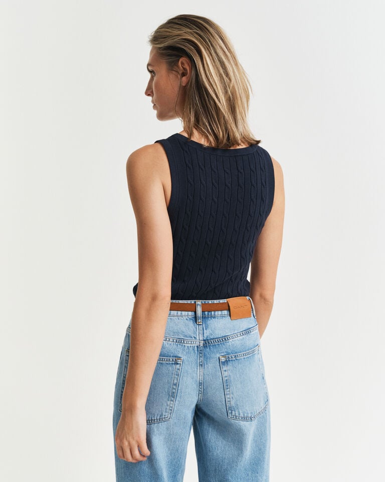 Gant Camiseta sin mangas de punto de ochos en algodón elástico Promoción trimestral