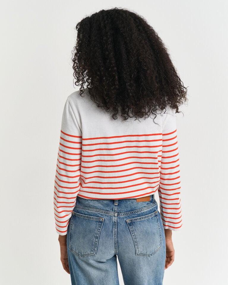 Gant Camiseta a rayas bretonas con cuello de barco Libre de impuestos