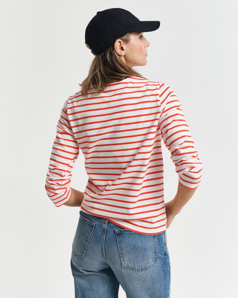 Gant Camiseta de manga 3/4 a rayas bretonas Oferta exclusiva