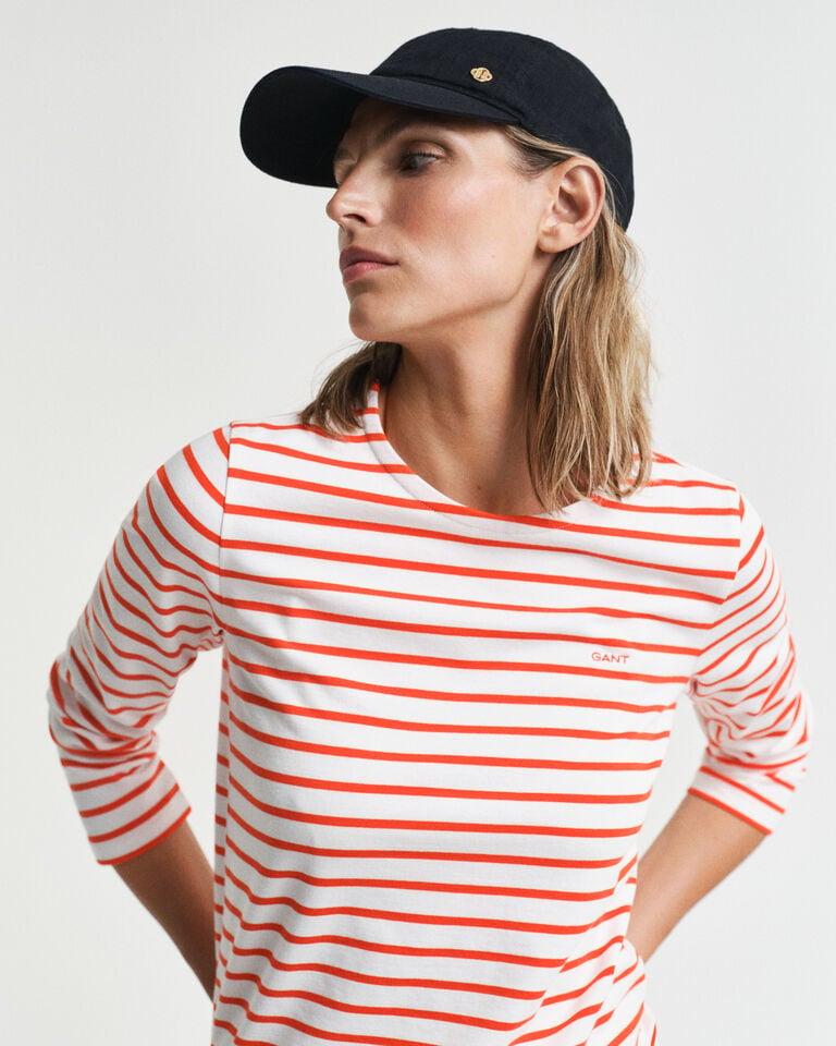Gant Camiseta de manga 3/4 a rayas bretonas Oferta exclusiva
