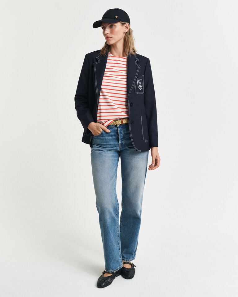 Gant Camiseta de manga 3/4 a rayas bretonas Oferta exclusiva