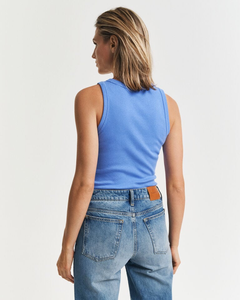 Gant Camiseta de tirantes acanalada con cuello alto Ofertas de temporada