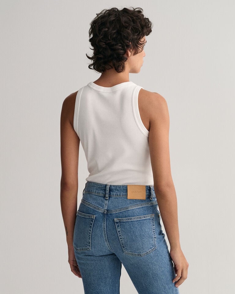 Gant Camiseta de tirantes acanalada con cuello alto 2025