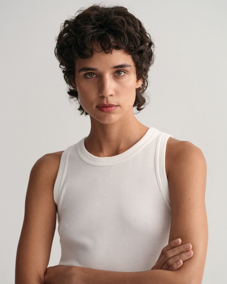 Gant Camiseta de tirantes acanalada con cuello alto 2025