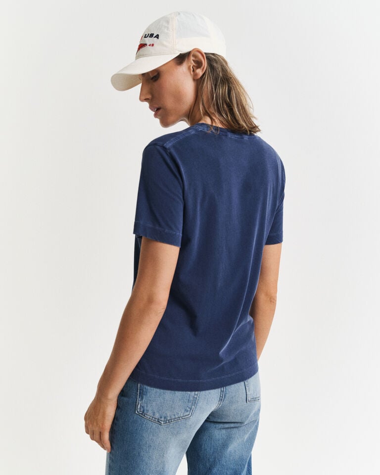 Gant Camiseta de cuello redondo Sunfaded Outlet