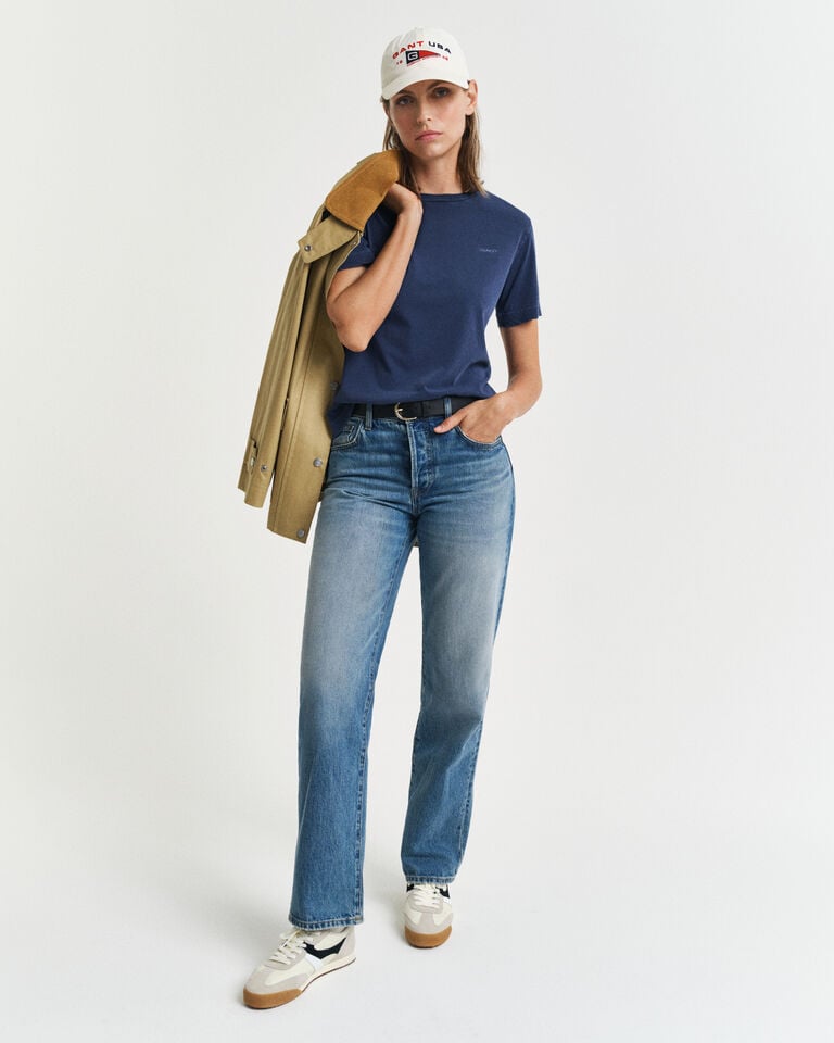 Gant Camiseta de cuello redondo Sunfaded Outlet