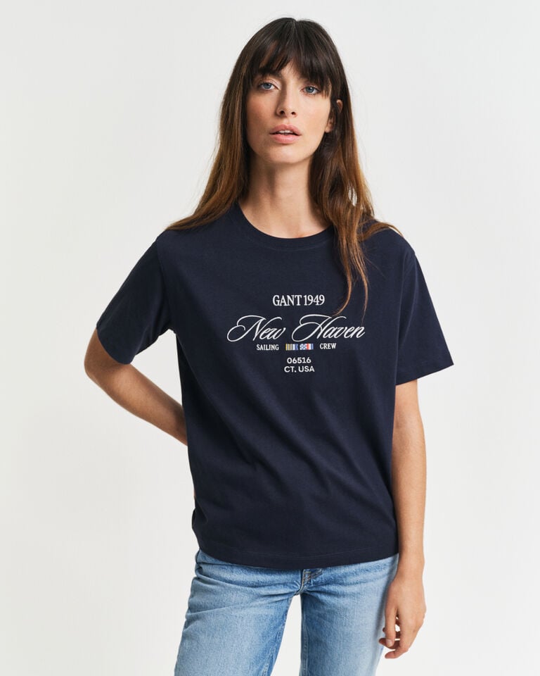 Gant Camiseta de cuello redondo Sailing Graphic Rebajas