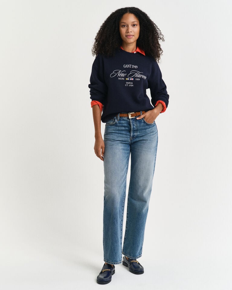 Gant Sudadera de cuello redondo Sailing Graphic Ventas relámpago