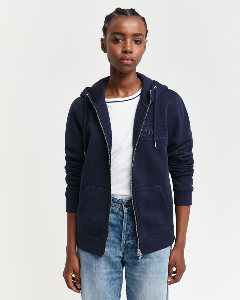 Gant Sudadera con capucha y cremallera Tonal Archive Shield Tienda