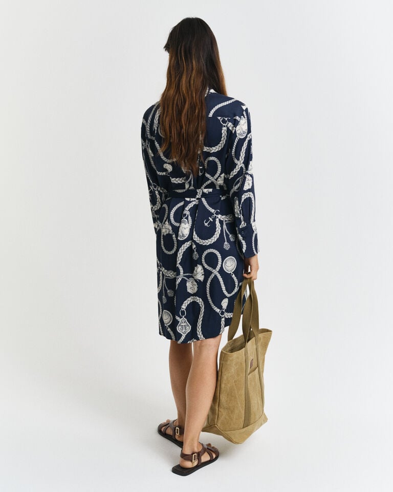 Gant Vestido camisero con estampado Sailing Superdescuento