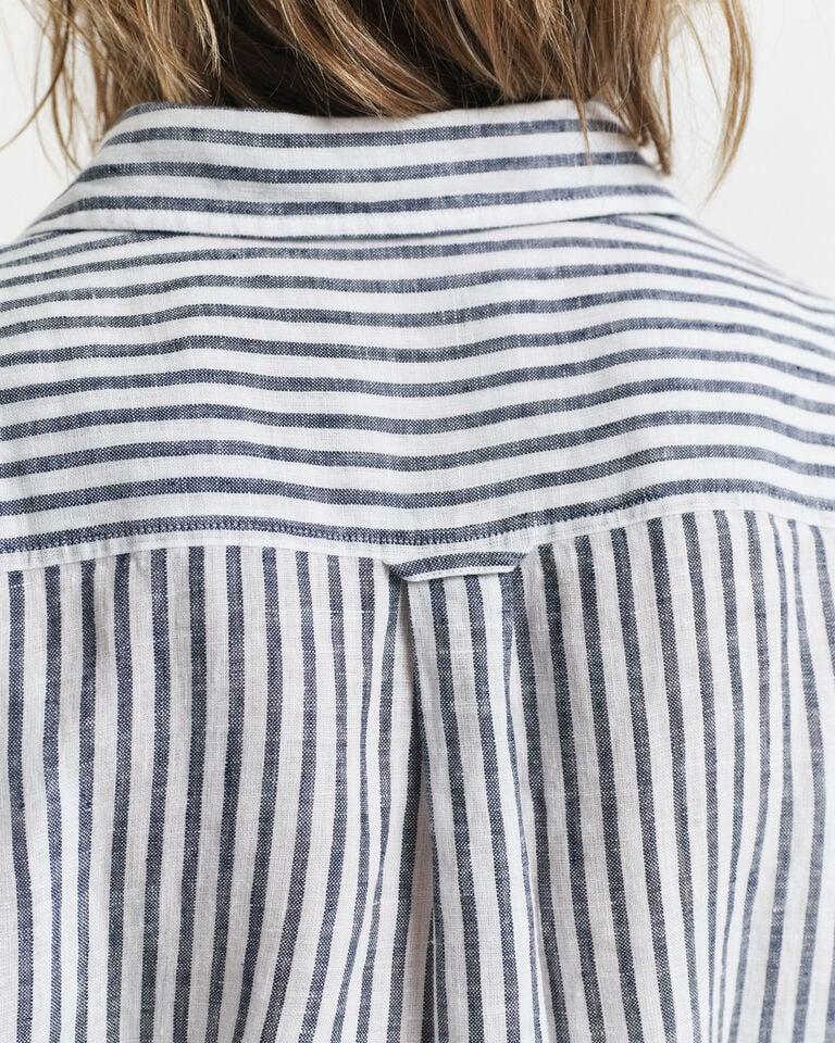 Gant Vestido camisero de lino a rayas Grandes descuentos