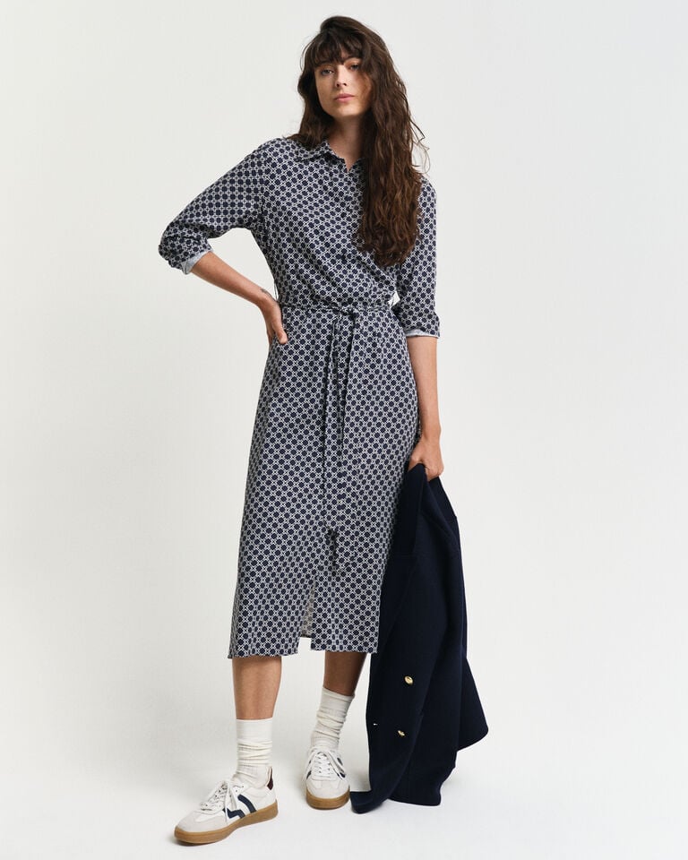 Gant Vestido camisero con estampado geométrico Envío internacional gratuito
