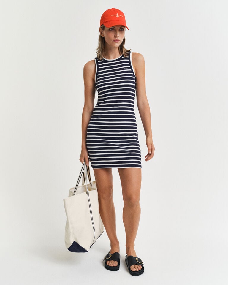 Gant Vestido sin mangas de punto a rayas