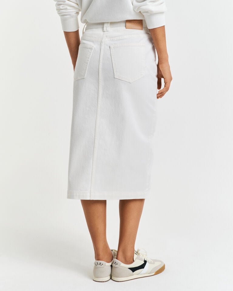 Gant Falda vaquera midi blanca Rebajas top