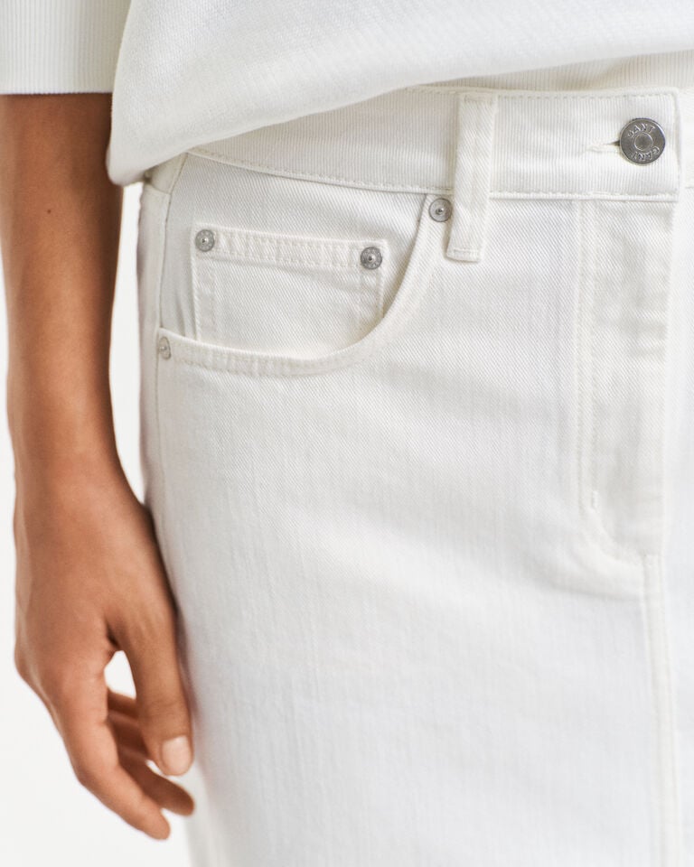 Gant Falda vaquera midi blanca Rebajas top